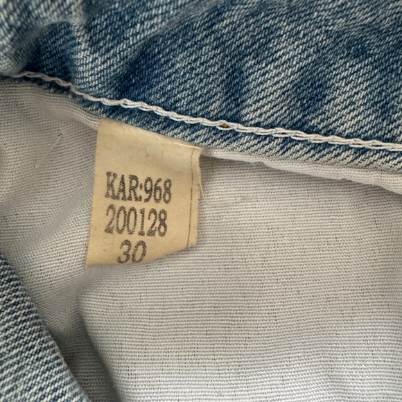 The Ragged Priest Gaze Jeans - Edgy Frayed Circle Seams Mom Fit Size 30 - Picture 6 of 8